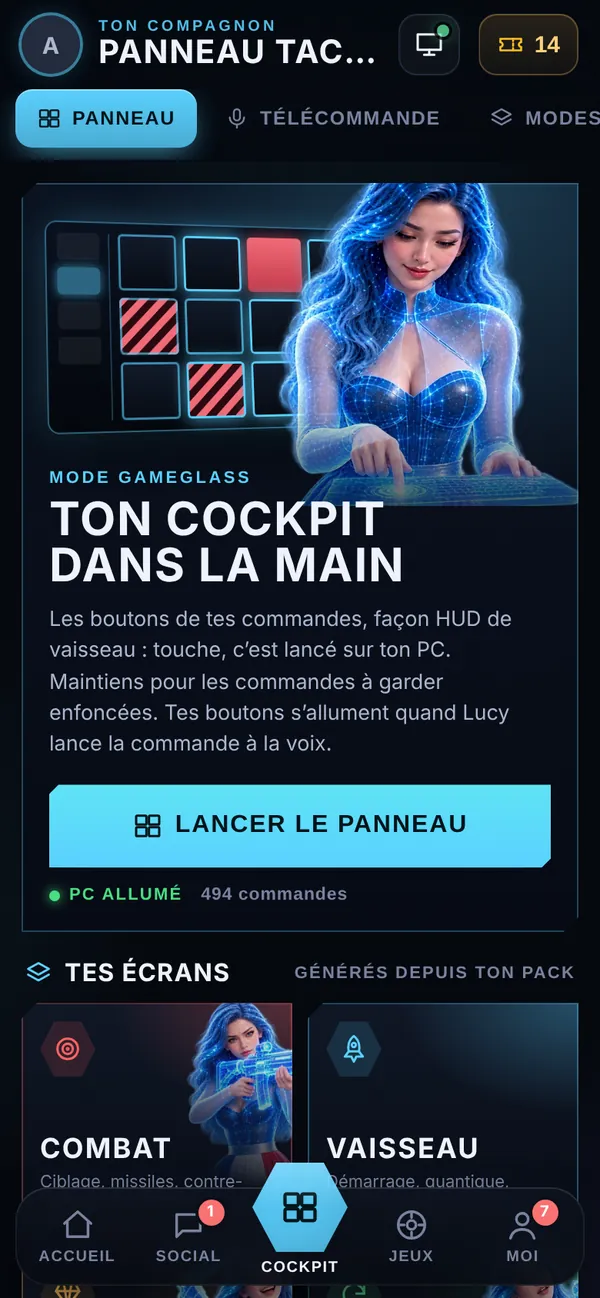 Appli mobile : le panneau tactile sur téléphone