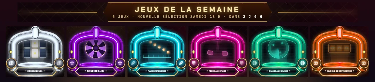 La salle des jeux de la semaine